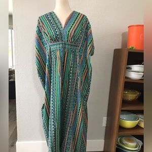 Vintage 70s Kaftan Mumu dress Made Especially for you by Marilyn Kerblikar